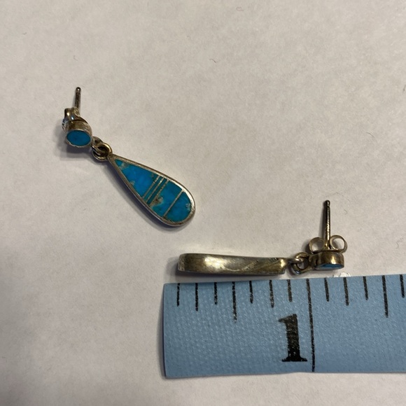 Rick Tolino Earrings Navajo Sterling Silver 925 - Picture 6 of 15